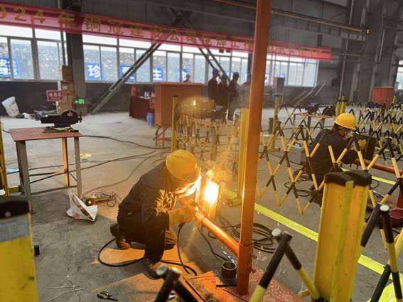 公司舉辦電焊工、電工技術(shù)比武